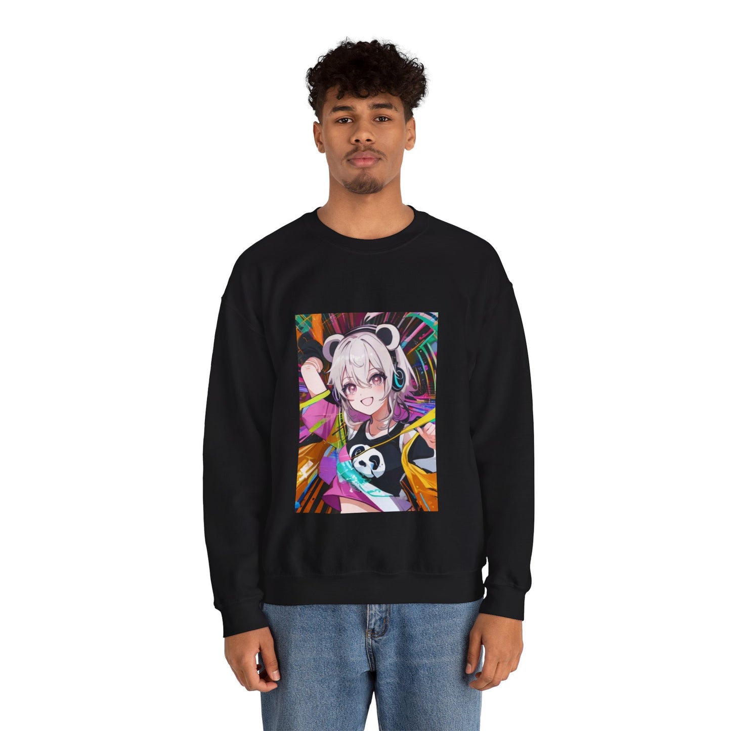 Anime Girl Unisex Heavy Blend™ Crewneck Sweatshirt